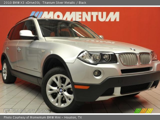2010 BMW X3 xDrive30i in Titanium Silver Metallic