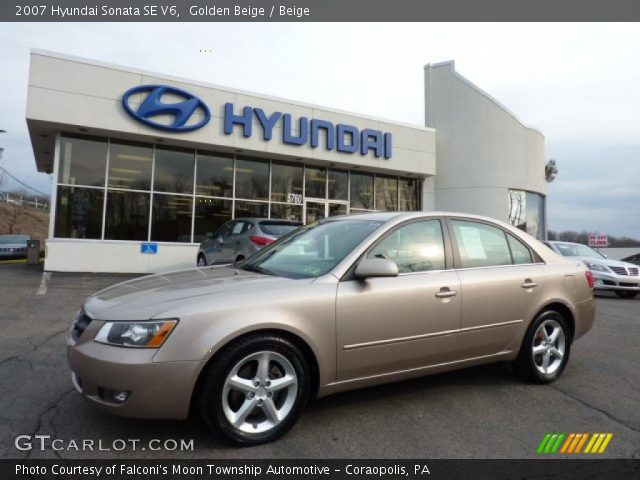 2007 Hyundai Sonata SE V6 in Golden Beige