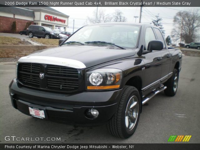 2006 Dodge Ram 1500 Night Runner Quad Cab 4x4 in Brilliant Black Crystal Pearl