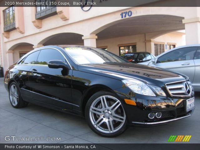 2010 Mercedes-Benz E 350 Coupe in Black