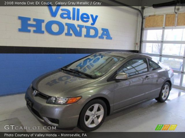 2008 Honda Civic EX Coupe in Galaxy Gray Metallic