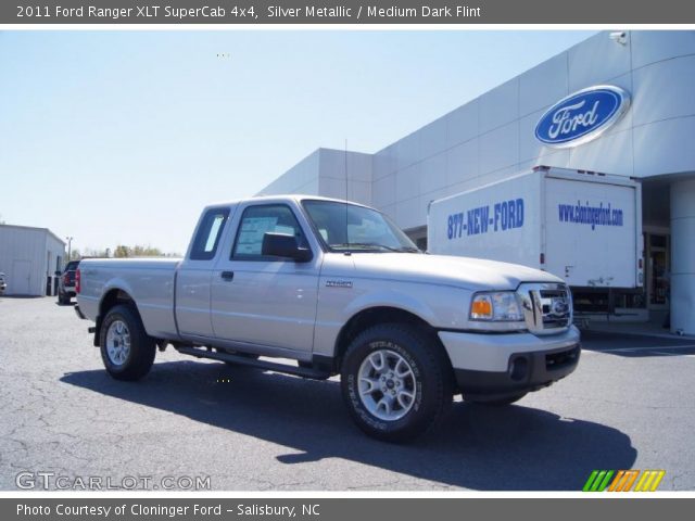 2011 Ford Ranger XLT SuperCab 4x4 in Silver Metallic