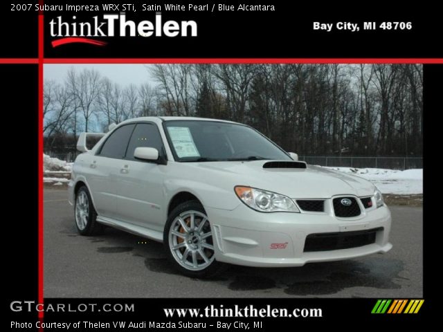 2007 Subaru Impreza WRX STi in Satin White Pearl