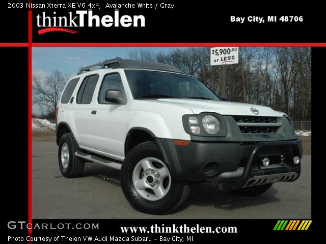 2003 Nissan Xterra XE V6 4x4 in Avalanche White