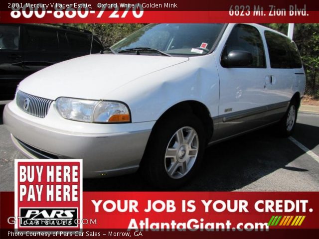 2001 Mercury Villager Estate in Oxford White