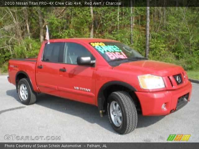2010 Nissan Titan PRO-4X Crew Cab 4x4 in Red Alert