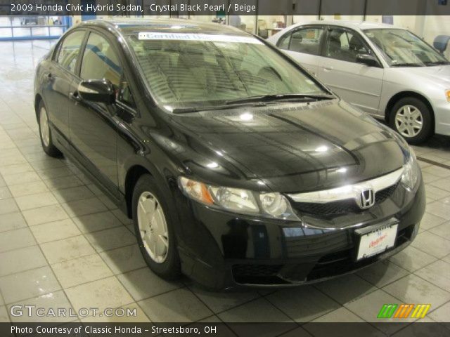 2009 Honda Civic Hybrid Sedan in Crystal Black Pearl