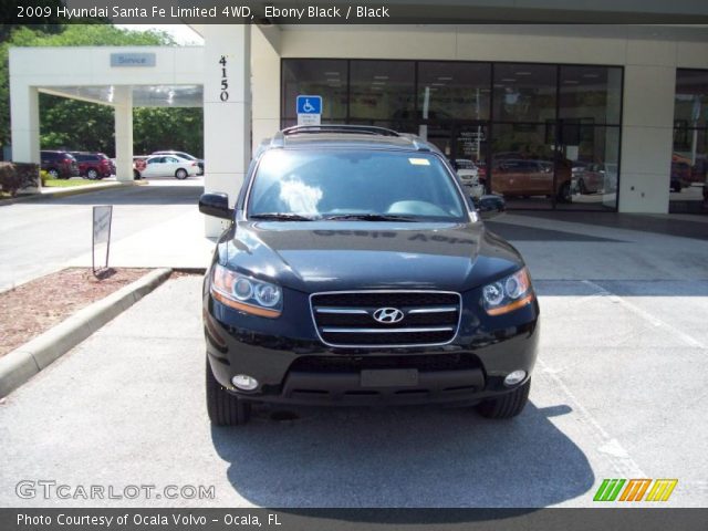 2009 Hyundai Santa Fe Limited 4WD in Ebony Black