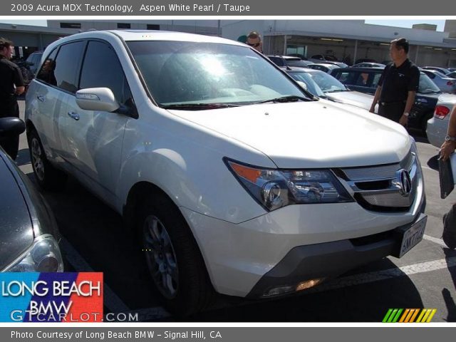 2009 Acura MDX Technology in Aspen White Pearl
