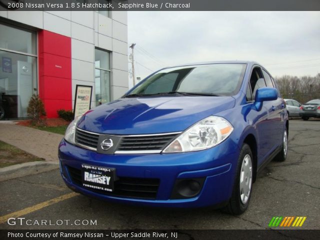 2008 Nissan Versa 1.8 S Hatchback in Sapphire Blue