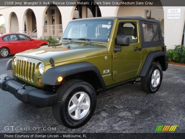 2008 Jeep Wrangler X 4x4 in Rescue Green Metallic