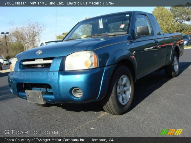 2001 Nissan Frontier XE King Cab in Electric Blue Metallic
