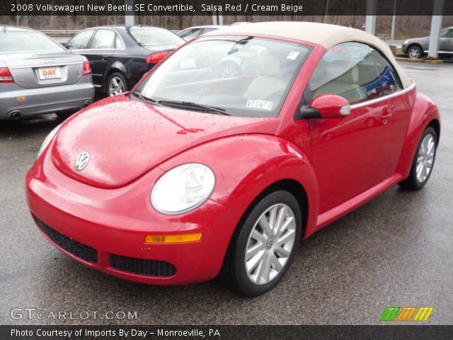 2008 Volkswagen New Beetle SE Convertible in Salsa Red