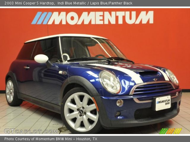 2003 Mini Cooper S Hardtop in Indi Blue Metallic