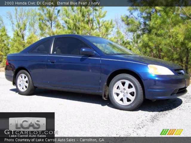 2003 Honda Civic EX Coupe in Eternal Blue Pearl