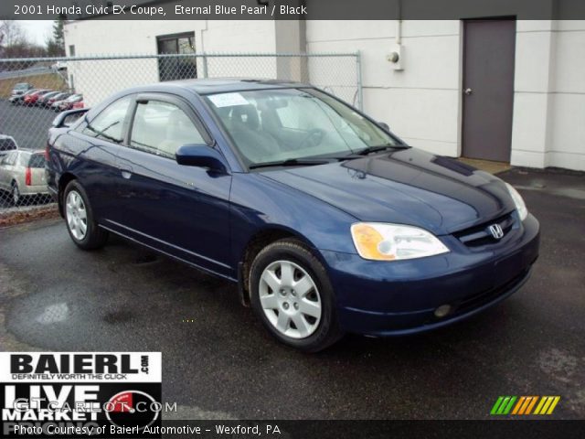 2001 Honda Civic EX Coupe in Eternal Blue Pearl