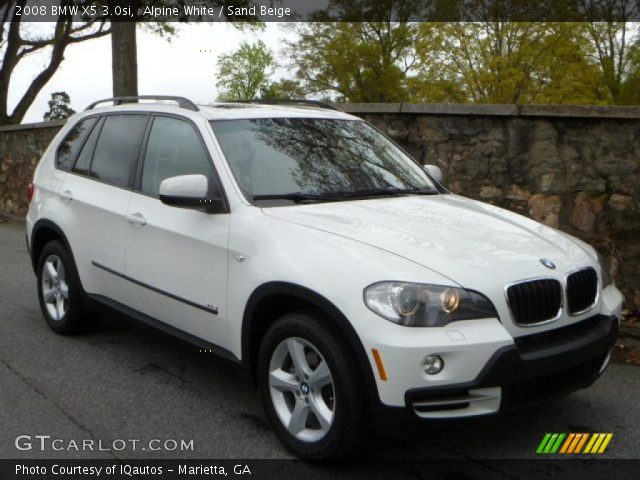 2008 BMW X5 3.0si in Alpine White
