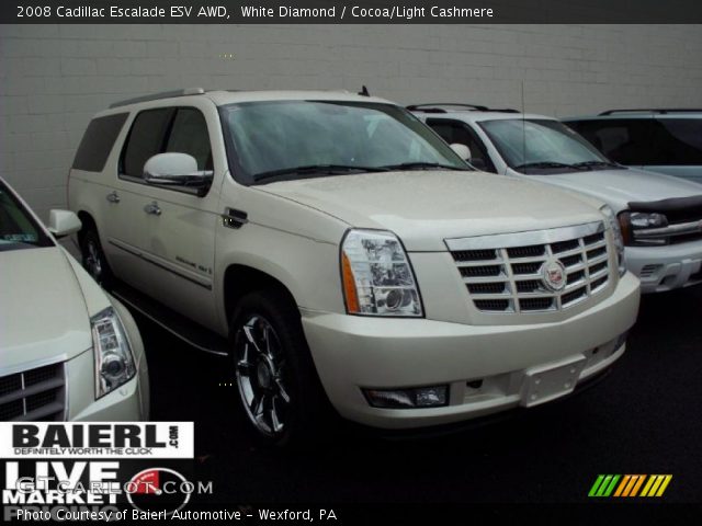 2008 Cadillac Escalade ESV AWD in White Diamond