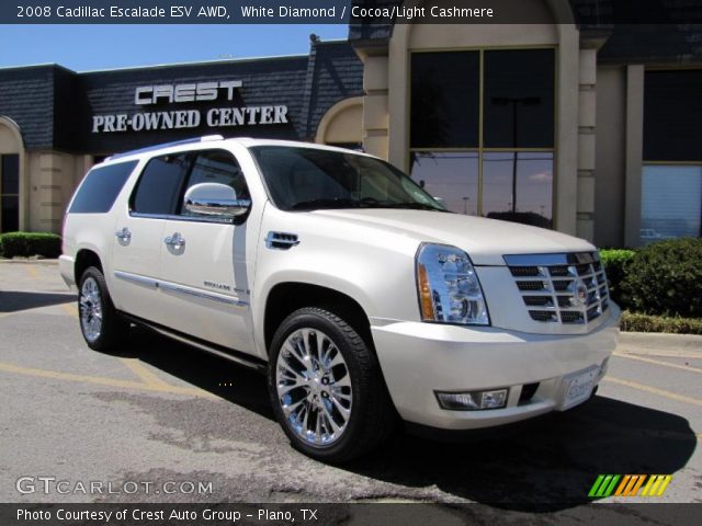 2008 Cadillac Escalade ESV AWD in White Diamond