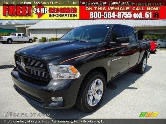 2011 Dodge Ram 1500 Sport Crew Cab in Brilliant Black Crystal Pearl
