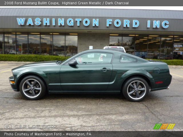 2008 Ford Mustang Bullitt Coupe in Highland Green Metallic