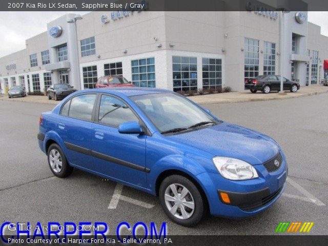 2007 Kia Rio LX Sedan in Sapphire Blue