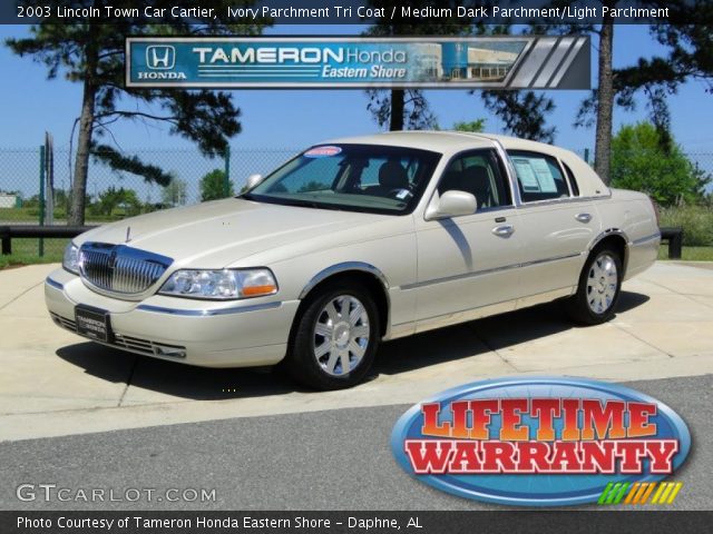 2003 Lincoln Town Car Cartier in Ivory Parchment Tri Coat