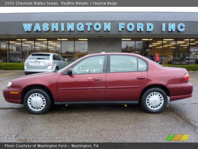 2003 Chevrolet Malibu Sedan in Redfire Metallic