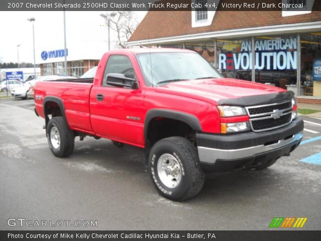 2007 Chevrolet Silverado 2500HD Classic Work Truck Regular Cab 4x4 in Victory Red