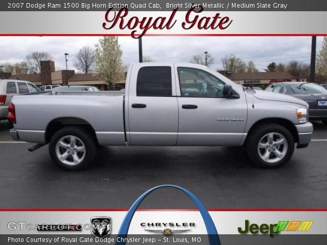 2007 Dodge Ram 1500 Big Horn Edition Quad Cab in Bright Silver Metallic