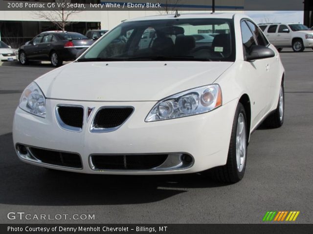 2008 Pontiac G6 V6 Sedan in Ivory White