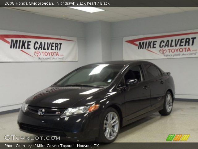 2008 Honda Civic Si Sedan in Nighthawk Black Pearl