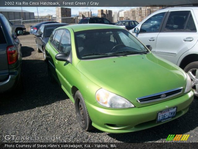 2002 Kia Rio Cinco Hatchback in Forest Green