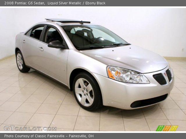 2008 Pontiac G6 Sedan in Liquid Silver Metallic