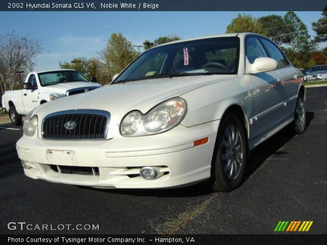 2002 Hyundai Sonata GLS V6 in Noble White