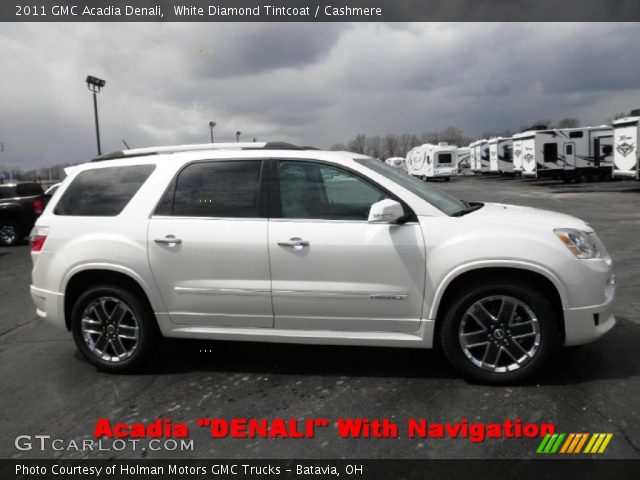 2011 GMC Acadia Denali in White Diamond Tintcoat