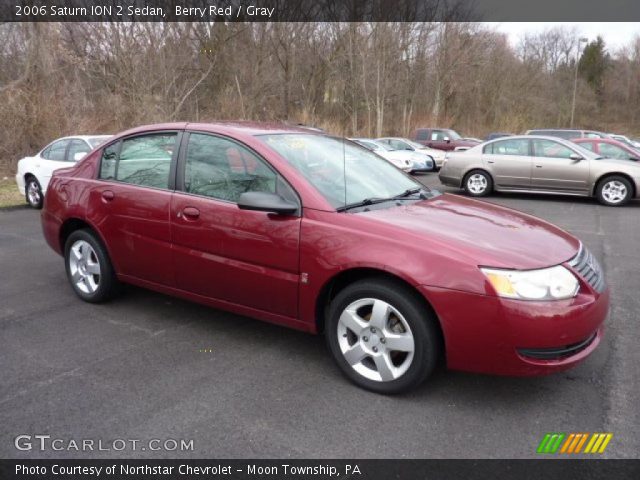 2006 Saturn ION 2 Sedan in Berry Red