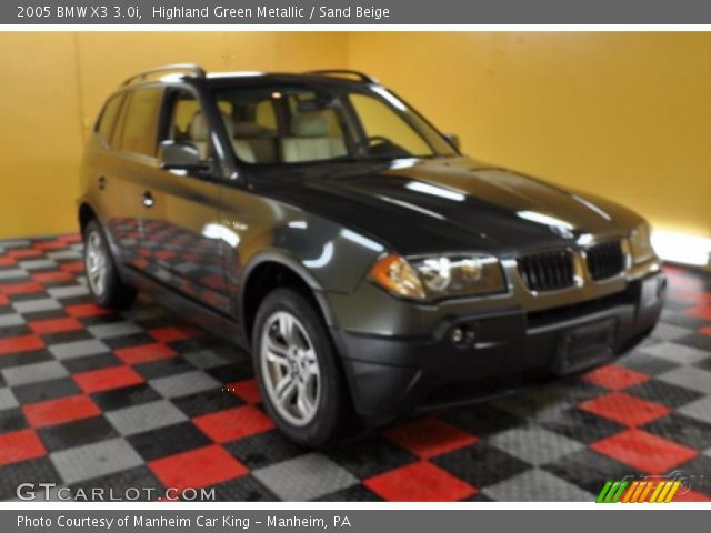 2005 BMW X3 3.0i in Highland Green Metallic