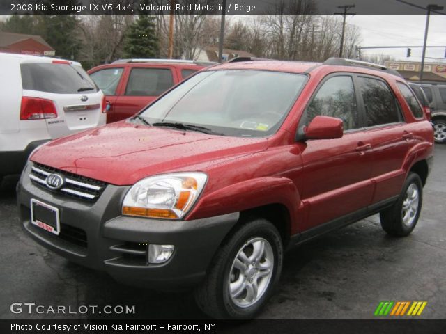 2008 Kia Sportage LX V6 4x4 in Volcanic Red Metallic