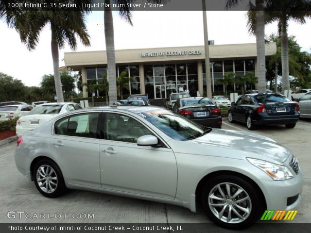 2008 Infiniti G 35 Sedan in Liquid Platinum Silver