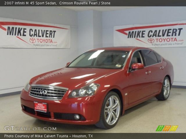 2007 Infiniti M 45 Sport Sedan in Crimson Roulette Pearl