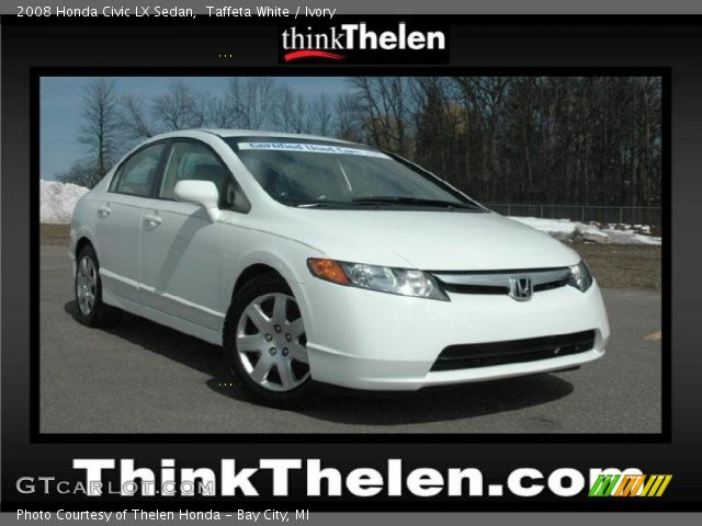 2008 Honda Civic LX Sedan in Taffeta White