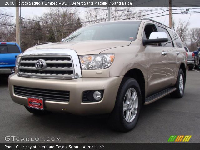 2008 Toyota Sequoia Limited 4WD in Desert Sand Metallic