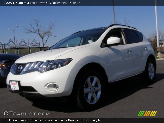 2009 Nissan Murano SL AWD in Glacier Pearl