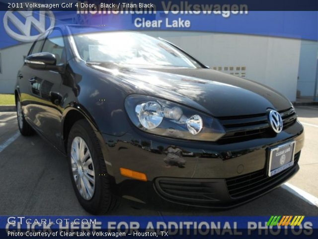 2011 Volkswagen Golf 4 Door in Black