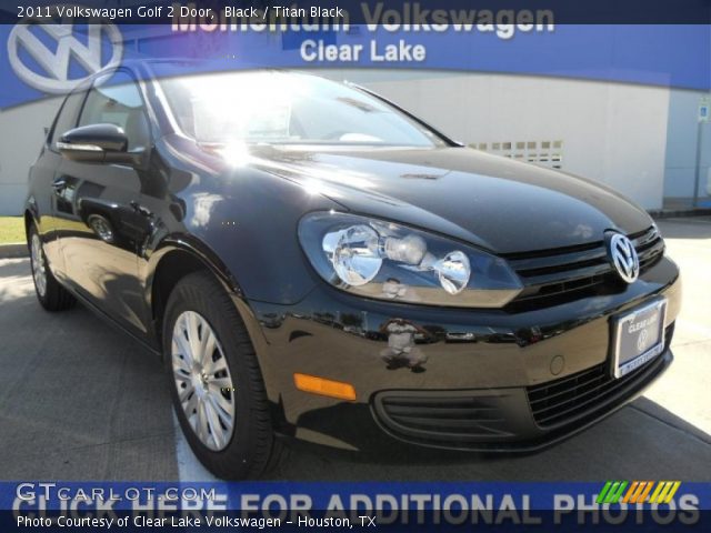 2011 Volkswagen Golf 2 Door in Black
