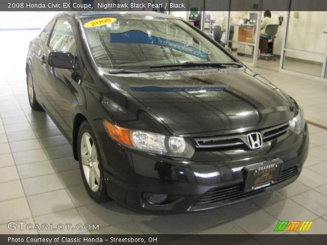 2008 Honda Civic EX Coupe in Nighthawk Black Pearl