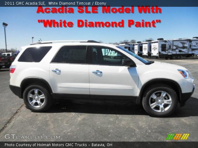 2011 GMC Acadia SLE in White Diamond Tintcoat