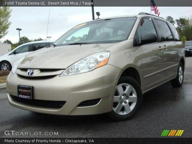 2006 Toyota Sienna LE in Desert Sand Mica