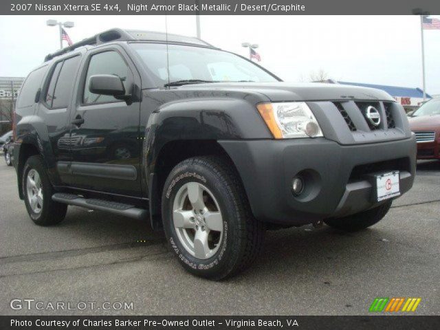 2007 Nissan Xterra SE 4x4 in Night Armor Black Metallic
